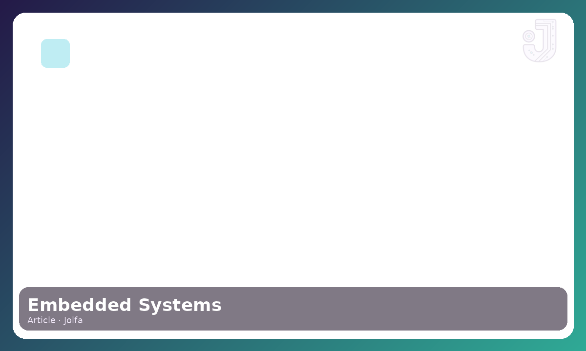 Embedded Systems Services at Jolfa